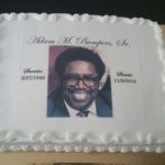 funeral cake with image