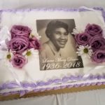 funeral cake with image